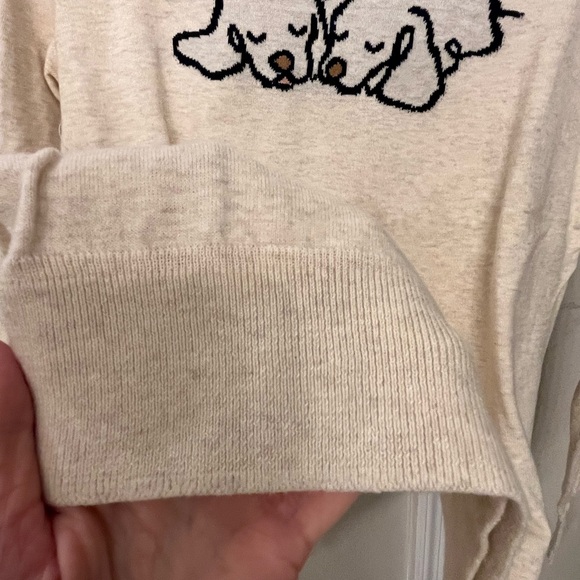 Like-New Banana Republic Factory Dog Intarsia Knit Crewneck Sweater 🐶 - Picture 7 of 13